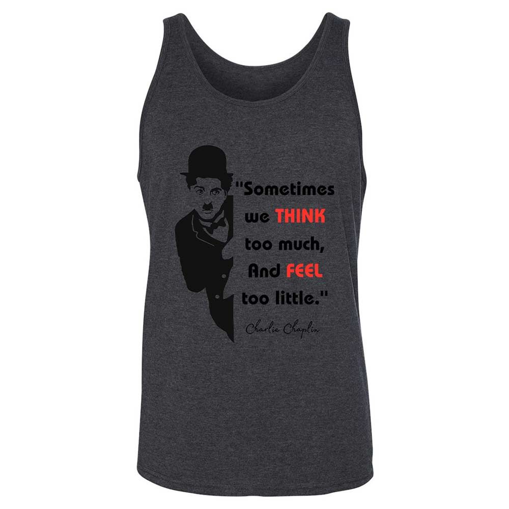 Sometimes we think too much - Dark Grey Heather - 10