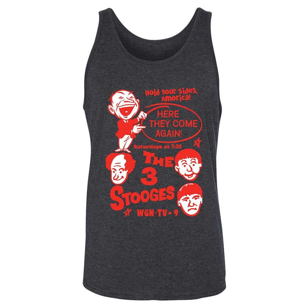 The 3 Stooges - Dark Grey Heather - 10