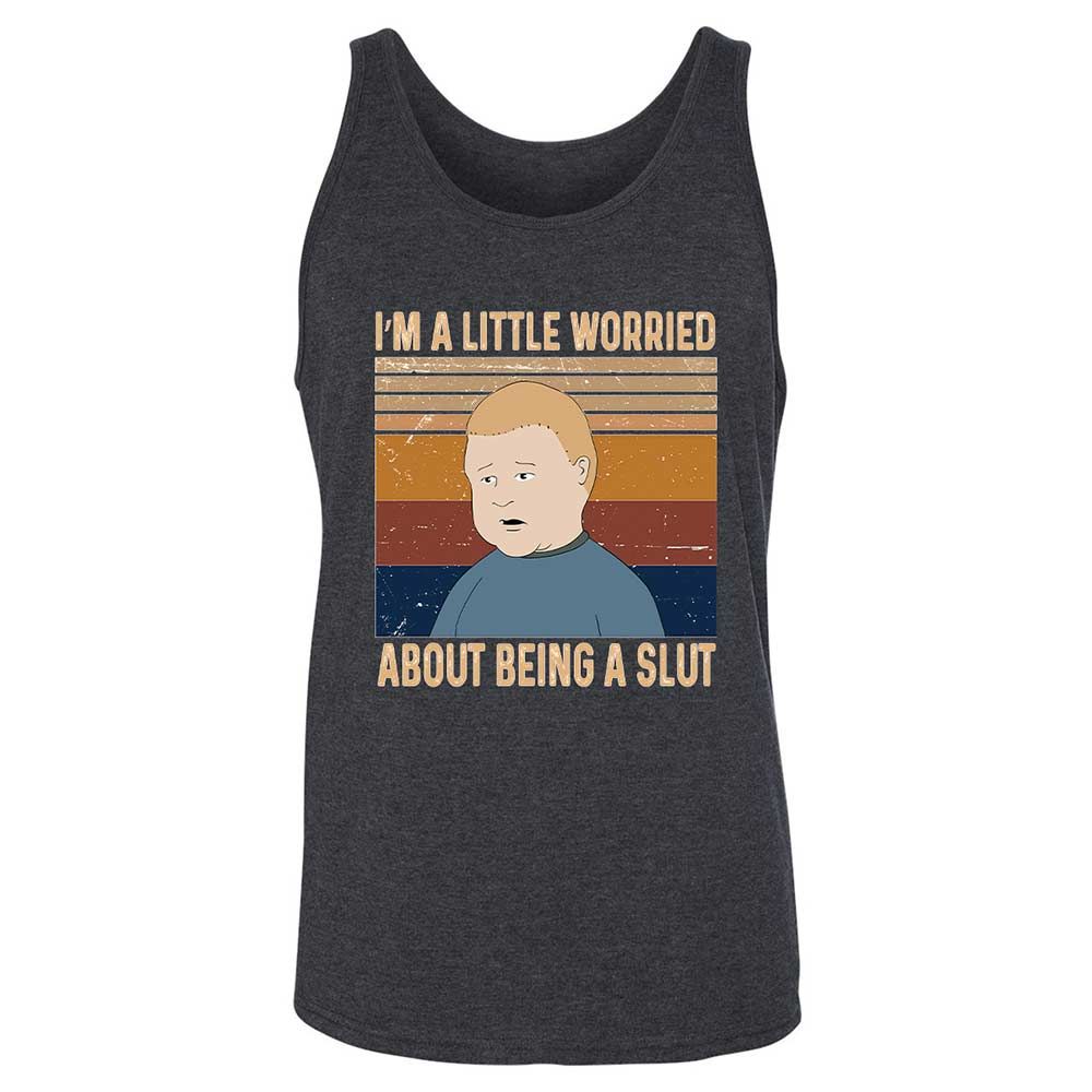I'm a Little Worried About Being a Slut - Dark Grey Heather - 10