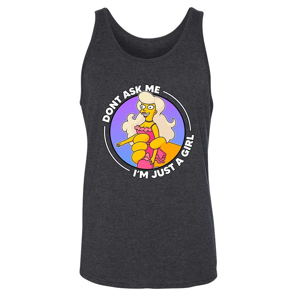 Don't Ask Me I'm Just A Girl - Dark Grey Heather - 10