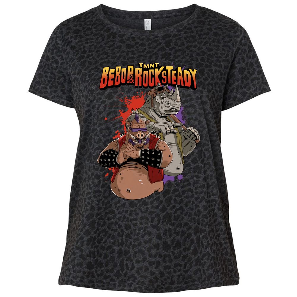 Ladies Curvy Jersey - GC7TBLG5 - Black Leopard - 11