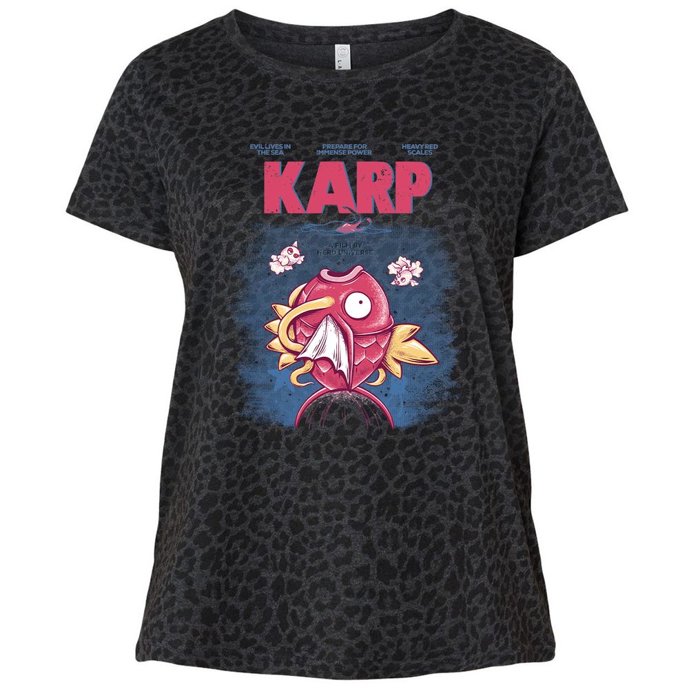 Ladies Curvy Jersey - JKG8WD6F - Black Leopard - 11