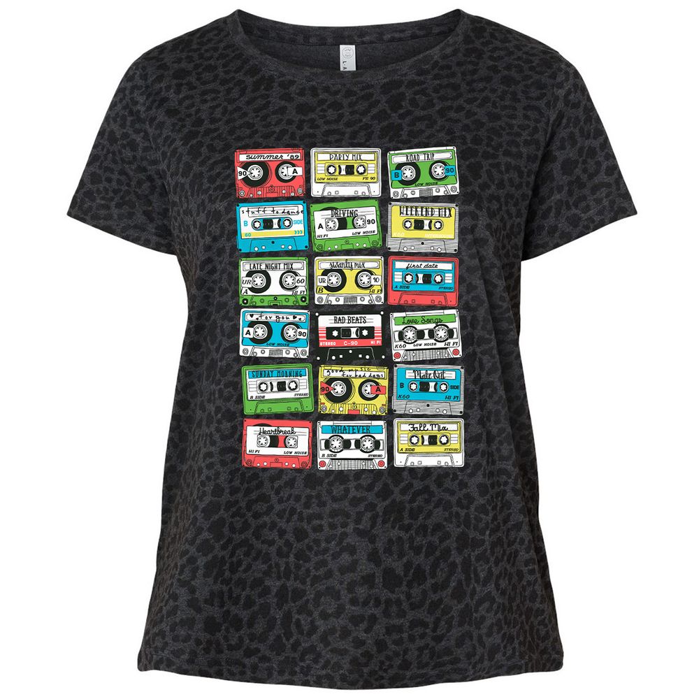 Ladies Curvy Jersey - PPXXBUCB - Black Leopard - 11