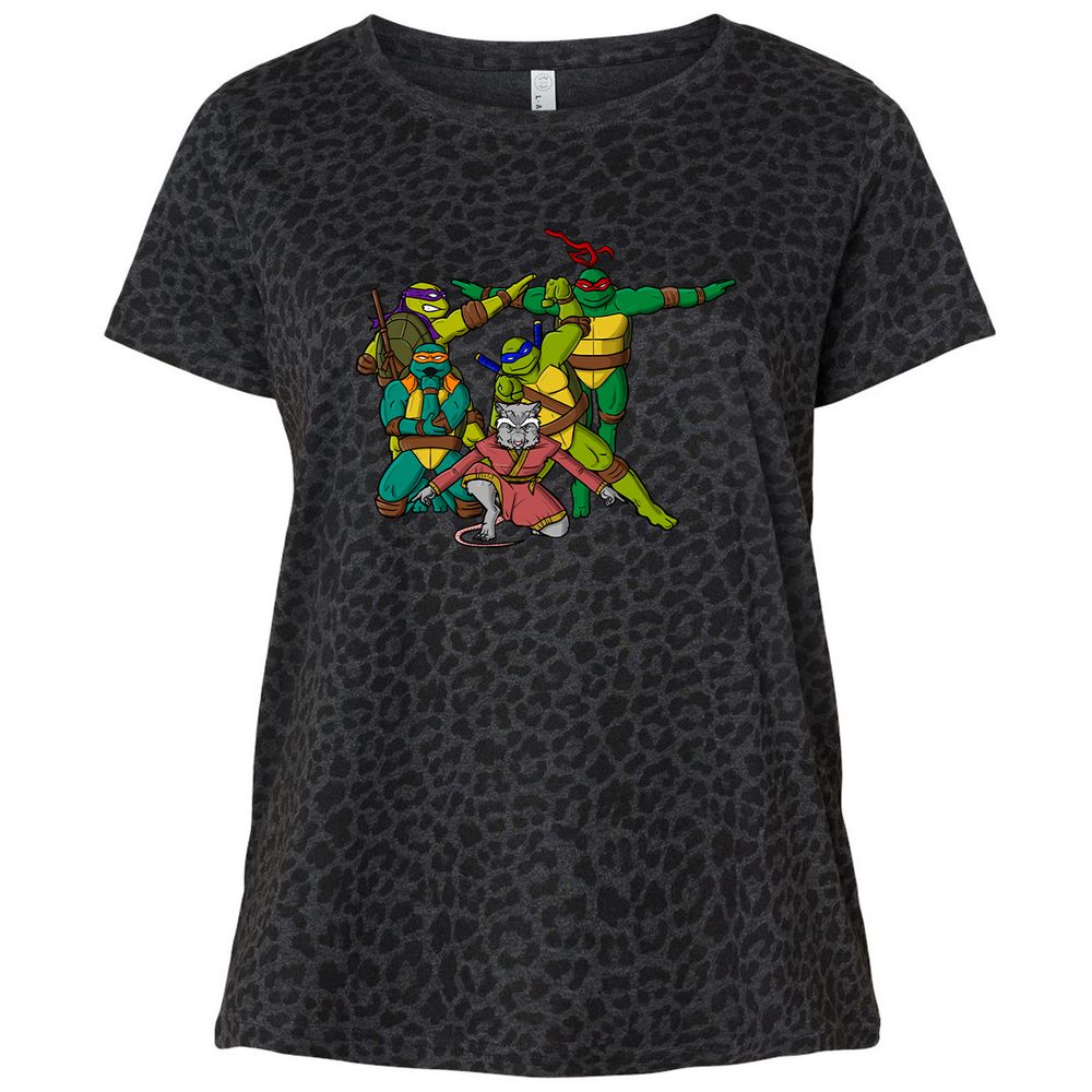 Ladies Curvy Jersey - BF4CA9UH - Black Leopard - 11