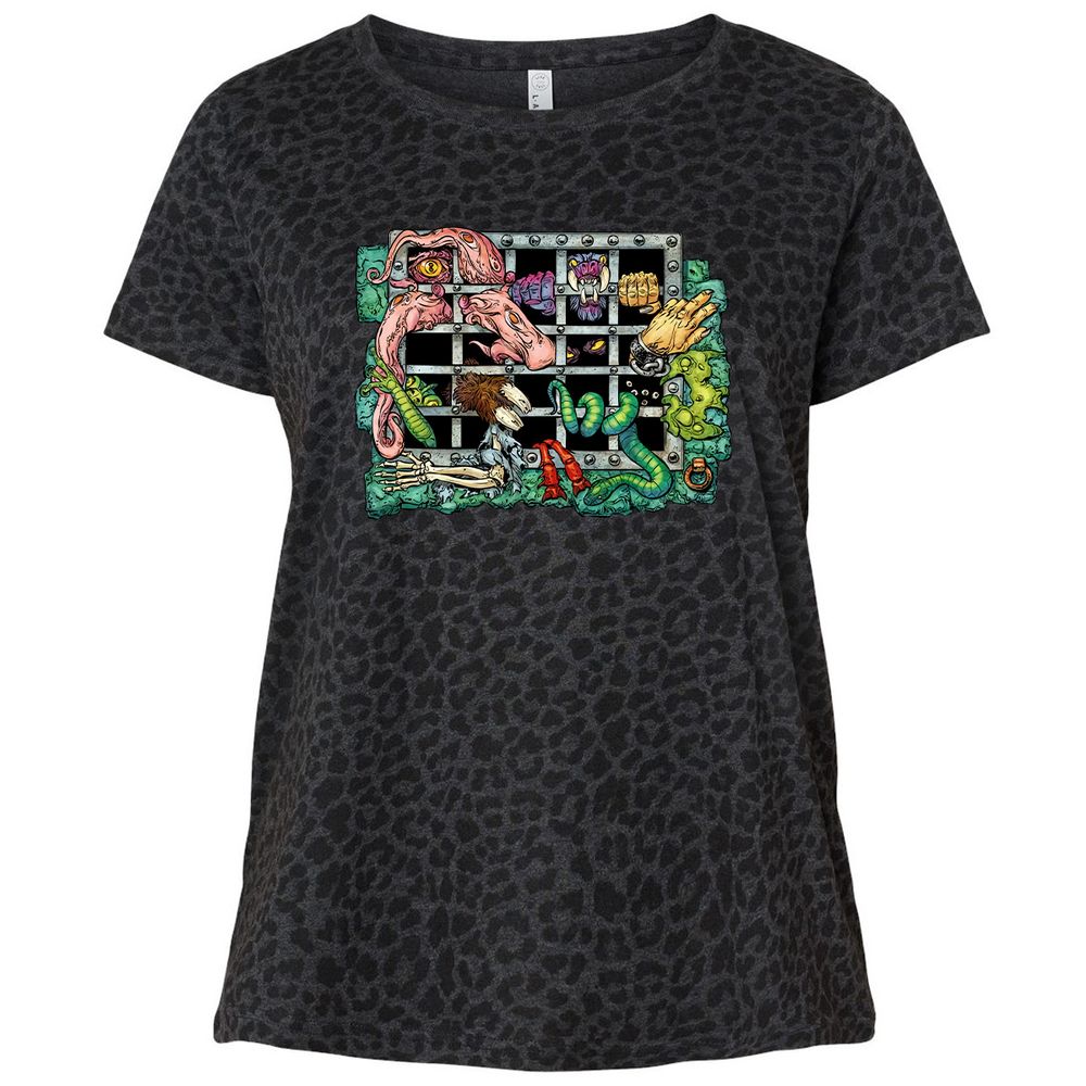 Ladies Curvy Jersey - 8D68EX72 - Black Leopard - 11