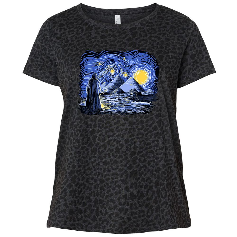 Ladies Curvy Jersey - DEL2QX3P - Black Leopard - 11