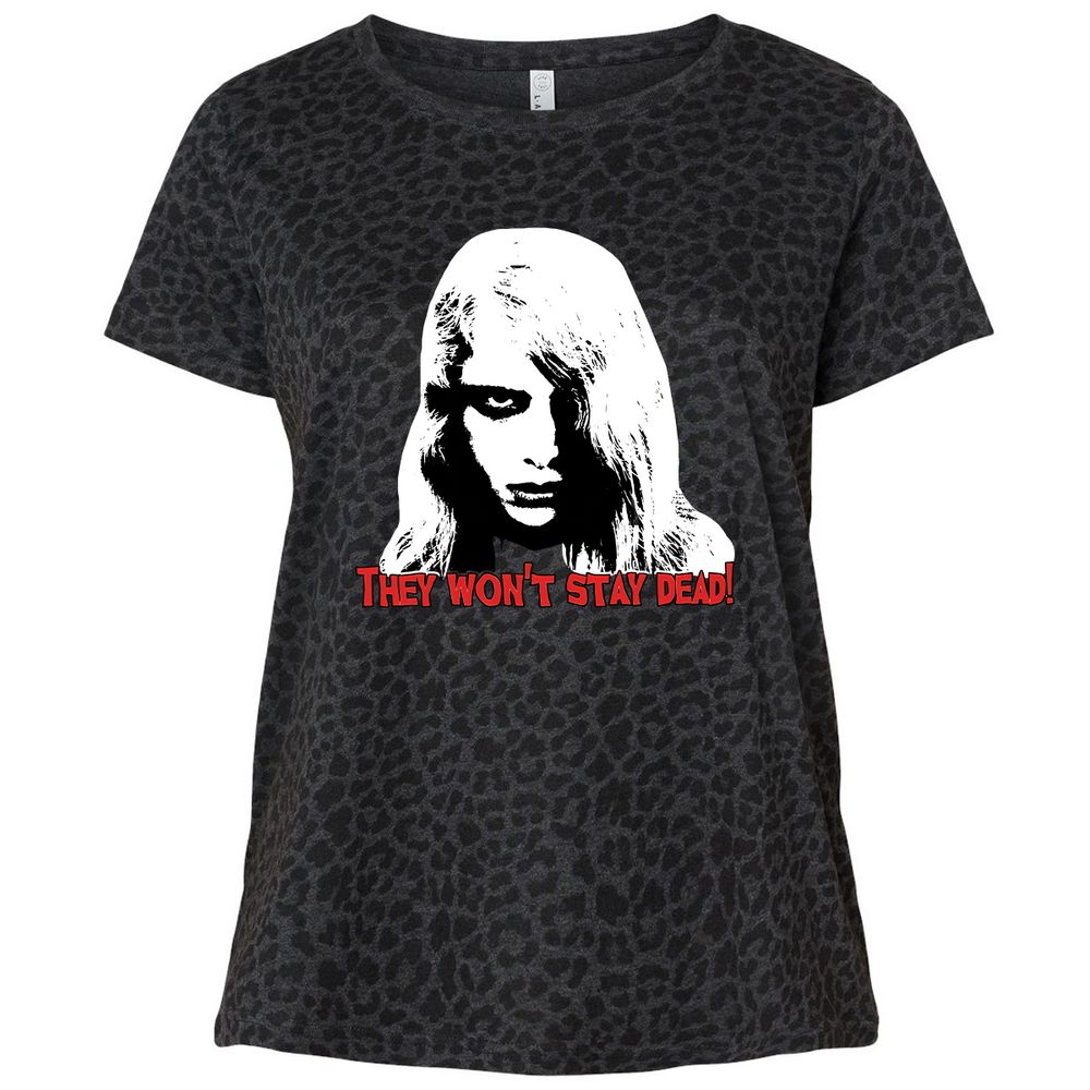 Ladies Curvy Jersey - JY9WHW1R - Black Leopard - 11