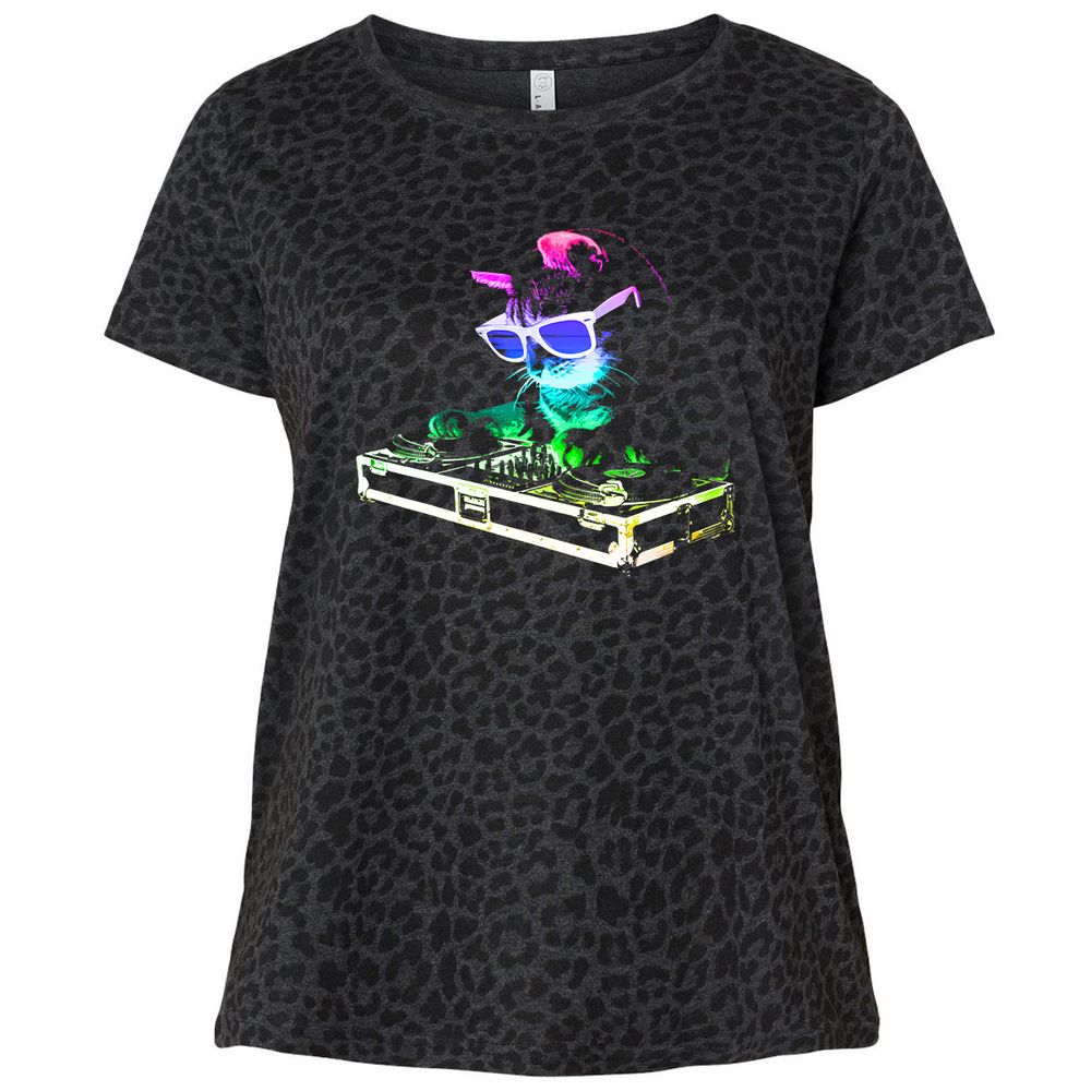 Ladies Curvy Jersey - LNS8RU3E - Black Leopard - 11