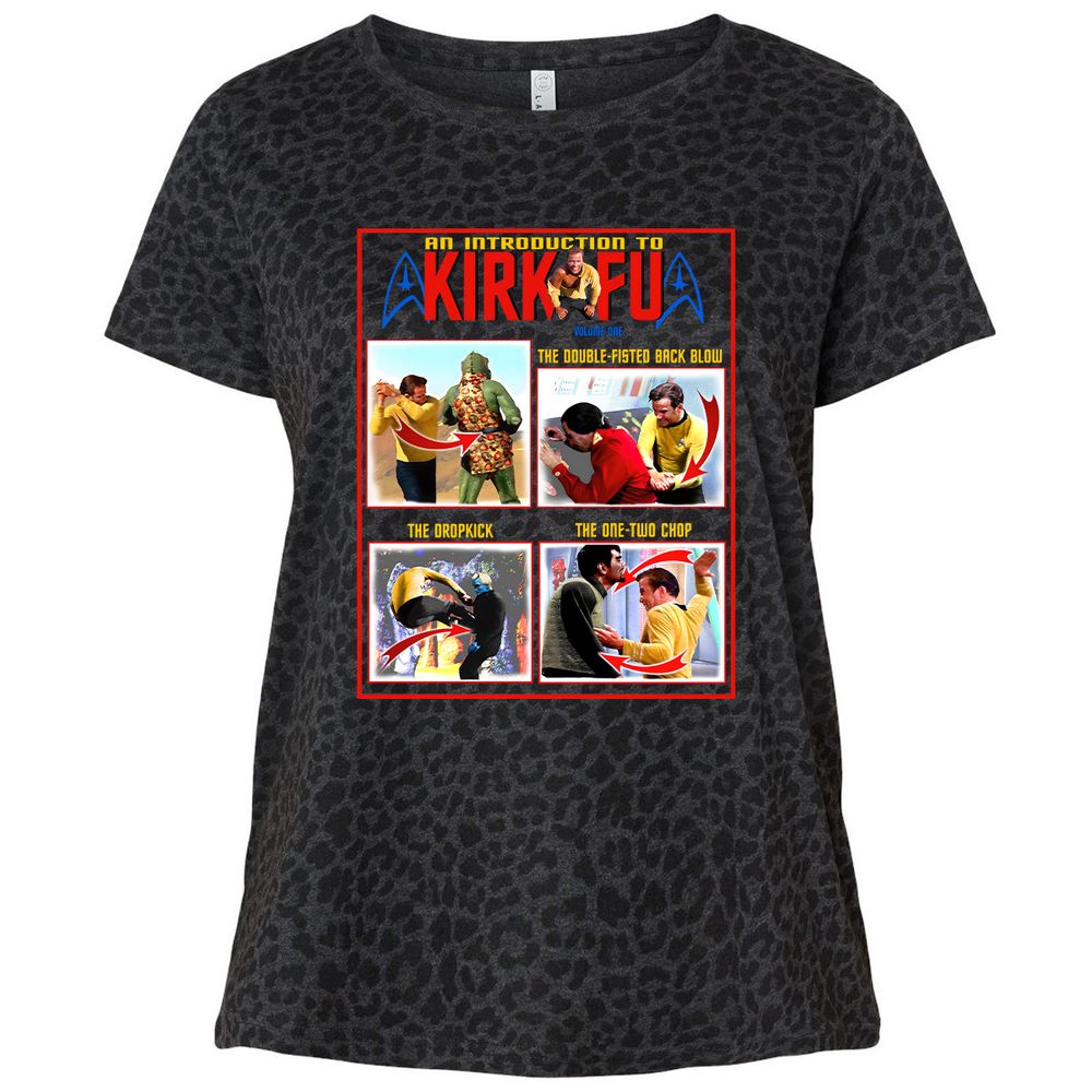 Ladies Curvy Jersey - SBMWA3QP - Black Leopard - 11