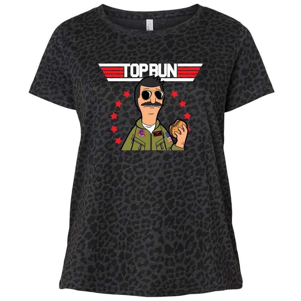 Ladies Curvy Jersey - R468KF4J - Black Leopard - 11