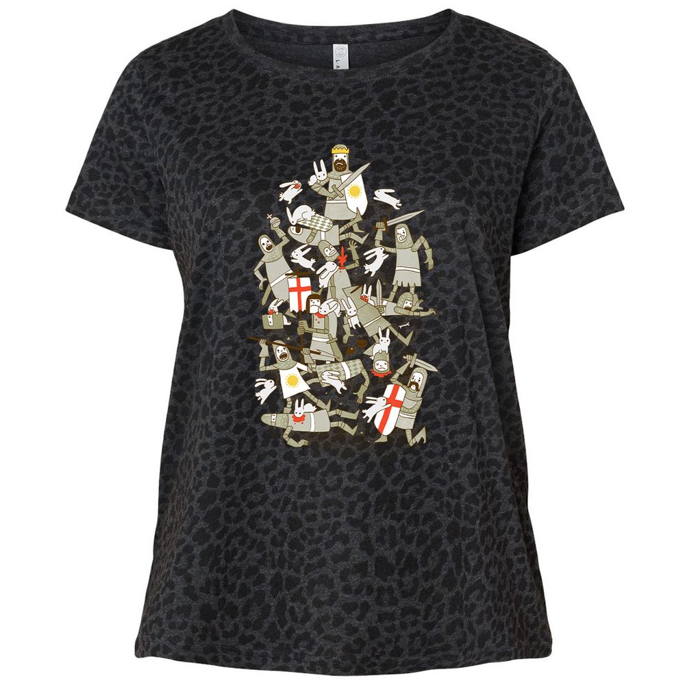 Ladies Curvy Jersey - JYGU2CLY - Black Leopard - 11