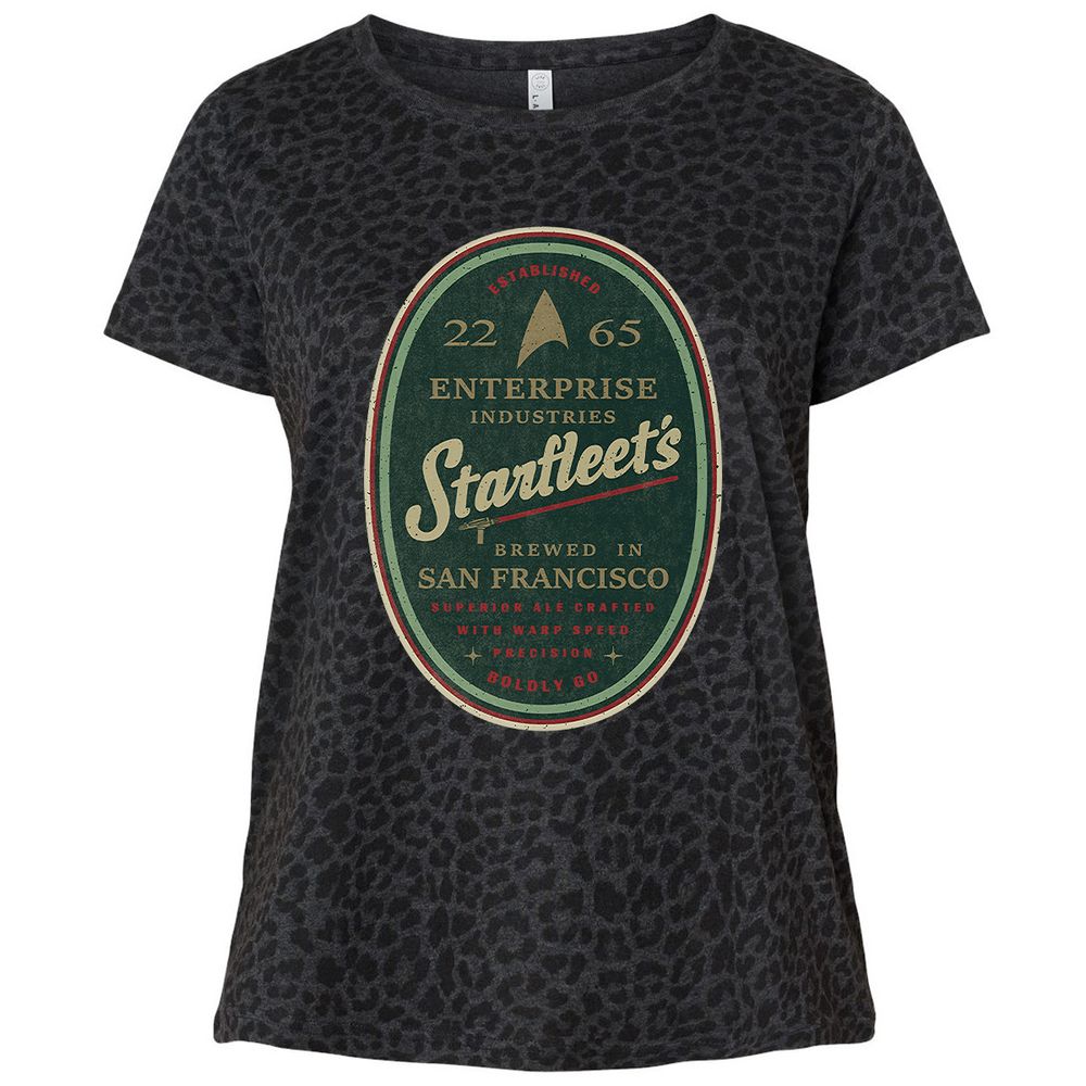 Ladies Curvy Jersey - ZRB3XTWX - Black Leopard - 11