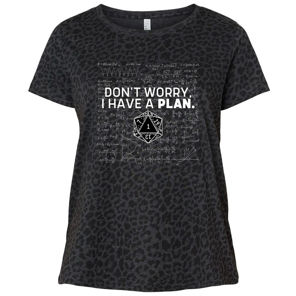 Ladies Curvy Jersey - TWH8GN2G - Black Leopard - 11