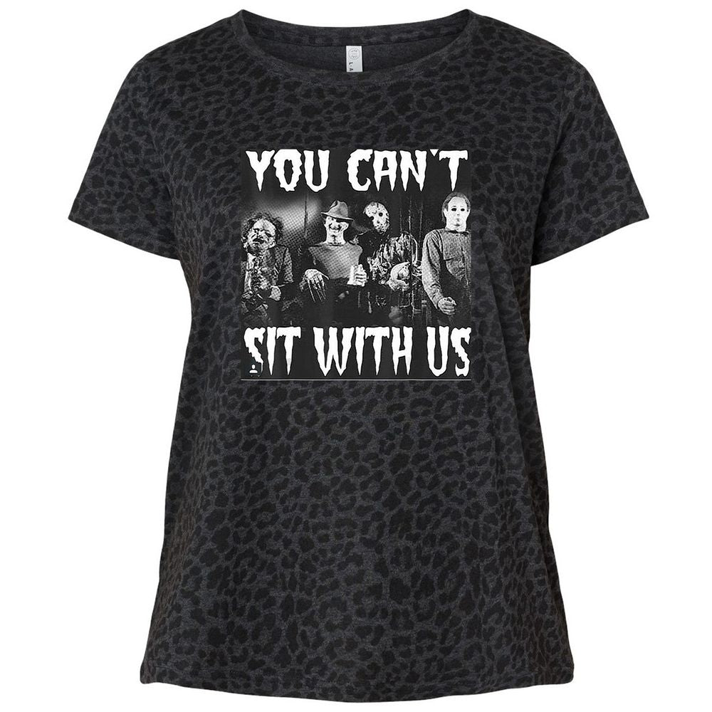 Ladies Curvy Jersey - U73TETE8 - Black Leopard - 11