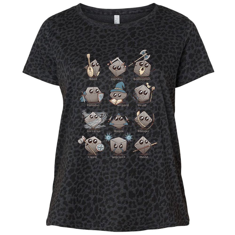 Ladies Curvy Jersey - N3C6B4QB - Black Leopard - 11