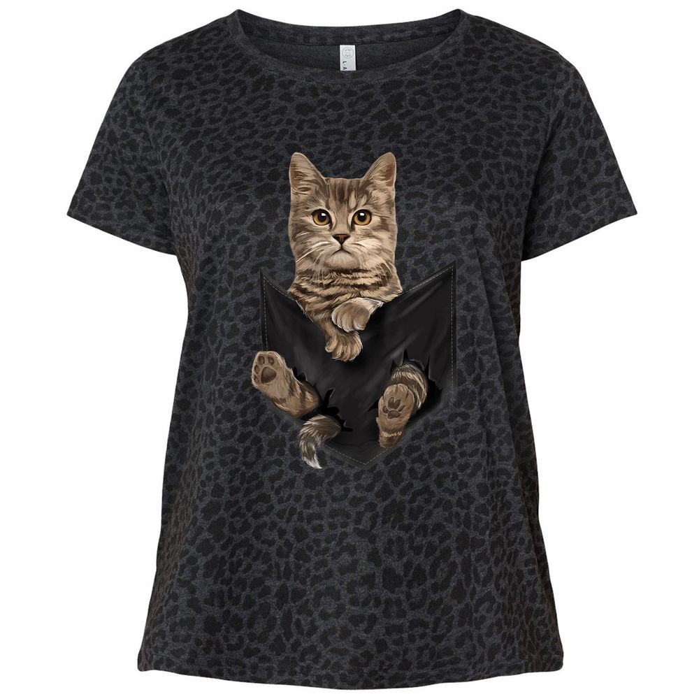 Ladies Curvy Jersey - ZX2FNP2N - Black Leopard - 11