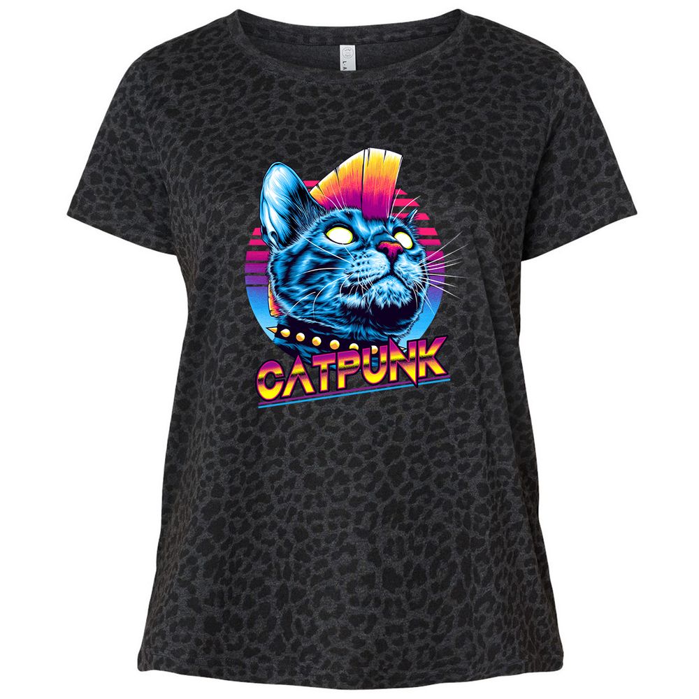 Ladies Curvy Jersey - GC7NJJ5H - Black Leopard - 11