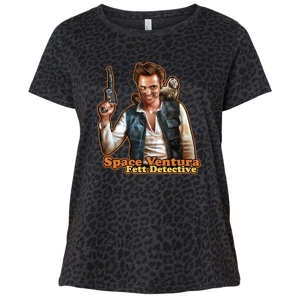 Ladies Curvy Jersey - 5XJ8D4EW - Black Leopard - 11