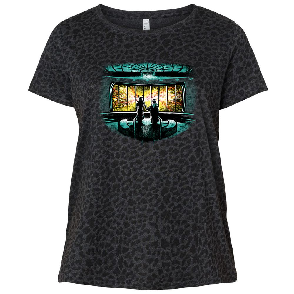 Ladies Curvy Jersey - 65WM93E8 - Black Leopard - 11