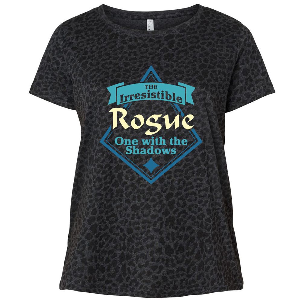 Ladies Curvy Jersey - 5DS191GF - Black Leopard - 11