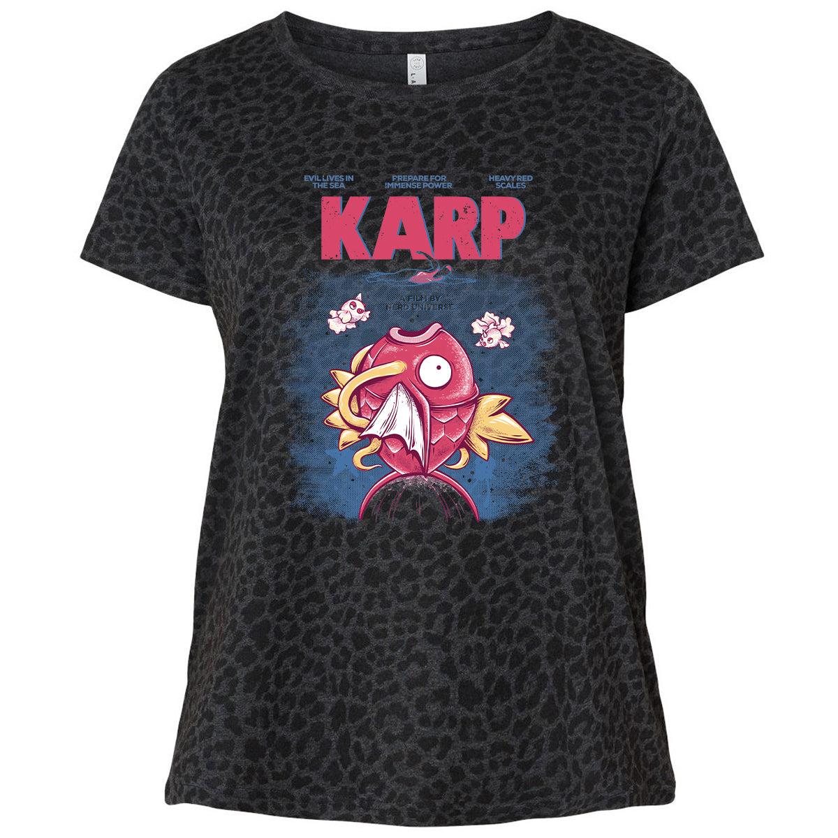 Ladies Curvy Jersey - G4WTNXFJ - Black Leopard - 11