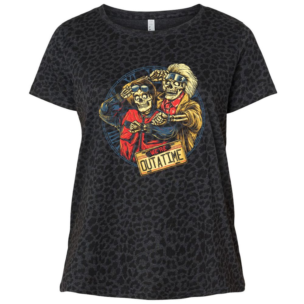 Ladies Curvy Jersey - 325PQW2X - Black Leopard - 11