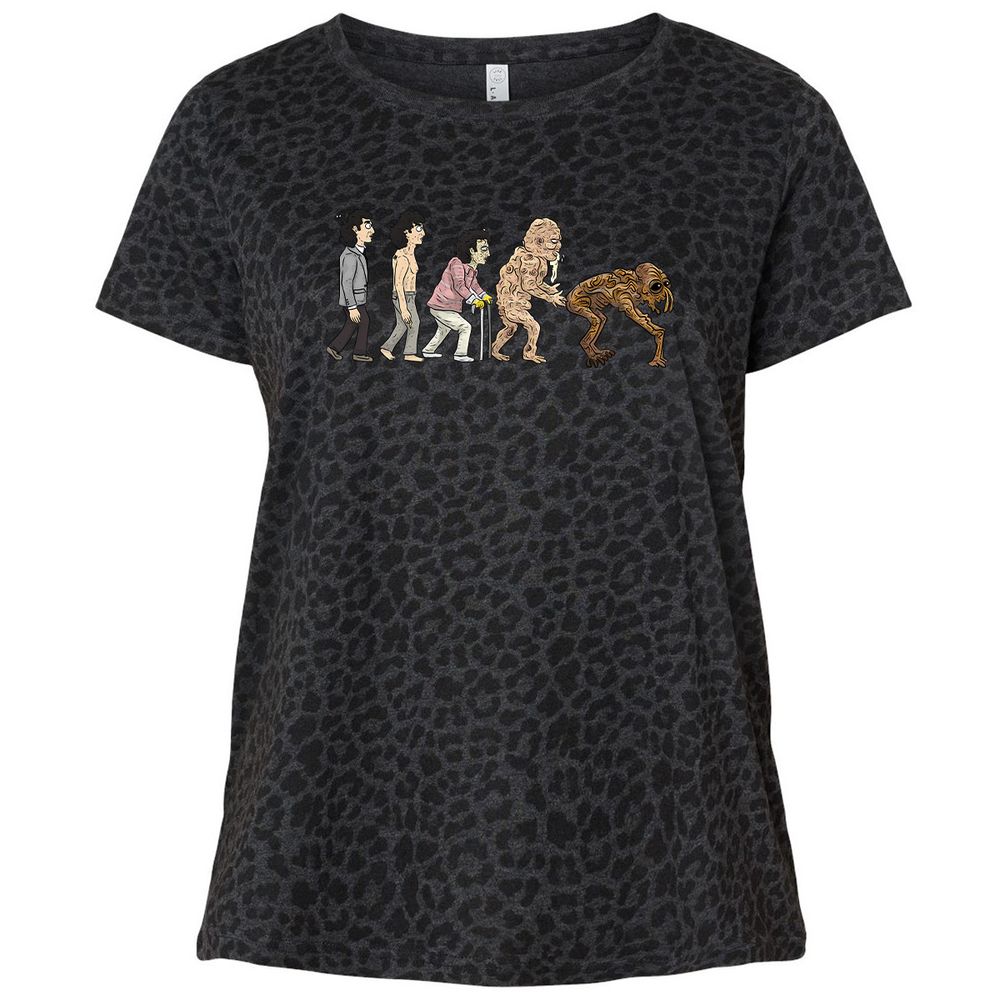 Ladies Curvy Jersey - ALZ3CGSP - Black Leopard - 11