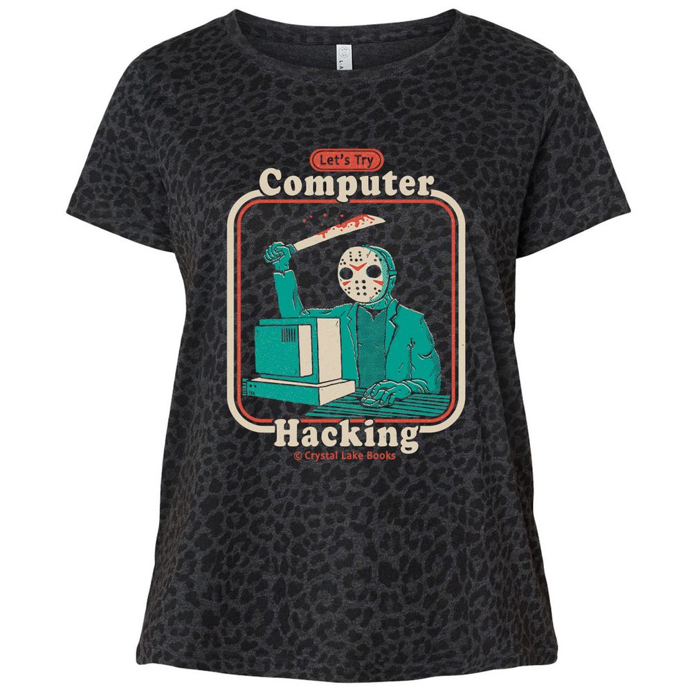 Ladies Curvy Jersey - NFM9V4Y7 - Black Leopard - 11