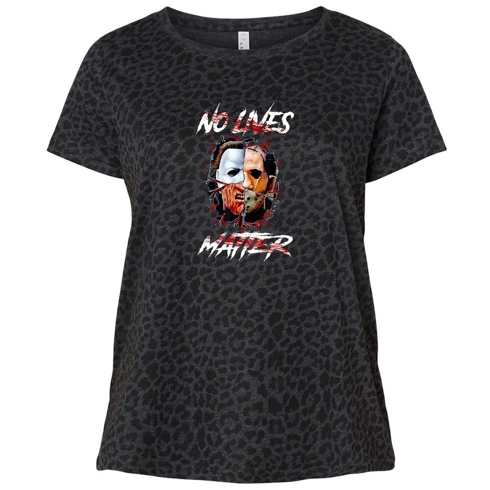 Ladies Curvy Jersey - MA6LUEA6 - Black Leopard - 11