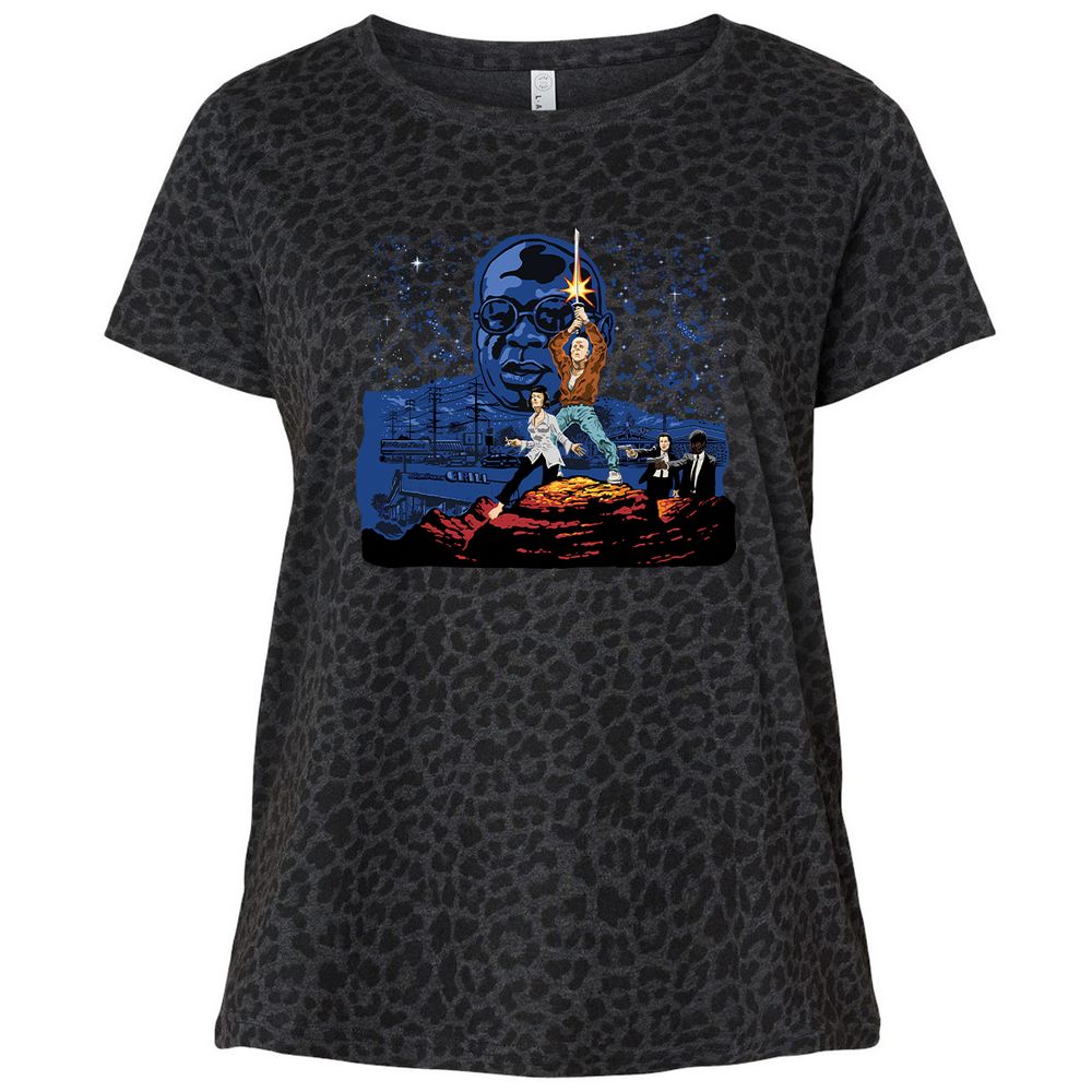 Ladies Curvy Jersey - 3N8DBLGC - Black Leopard - 11