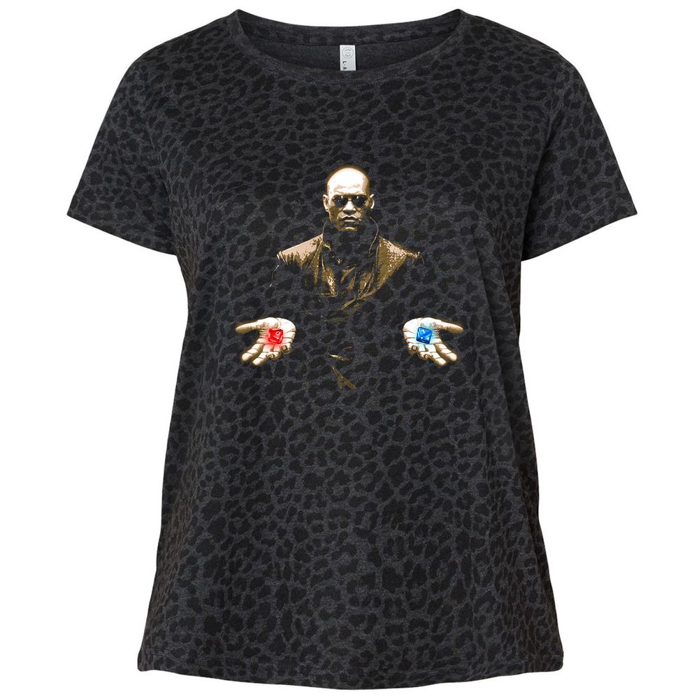 Ladies Curvy Jersey - W4CV3G3K - Black Leopard - 11