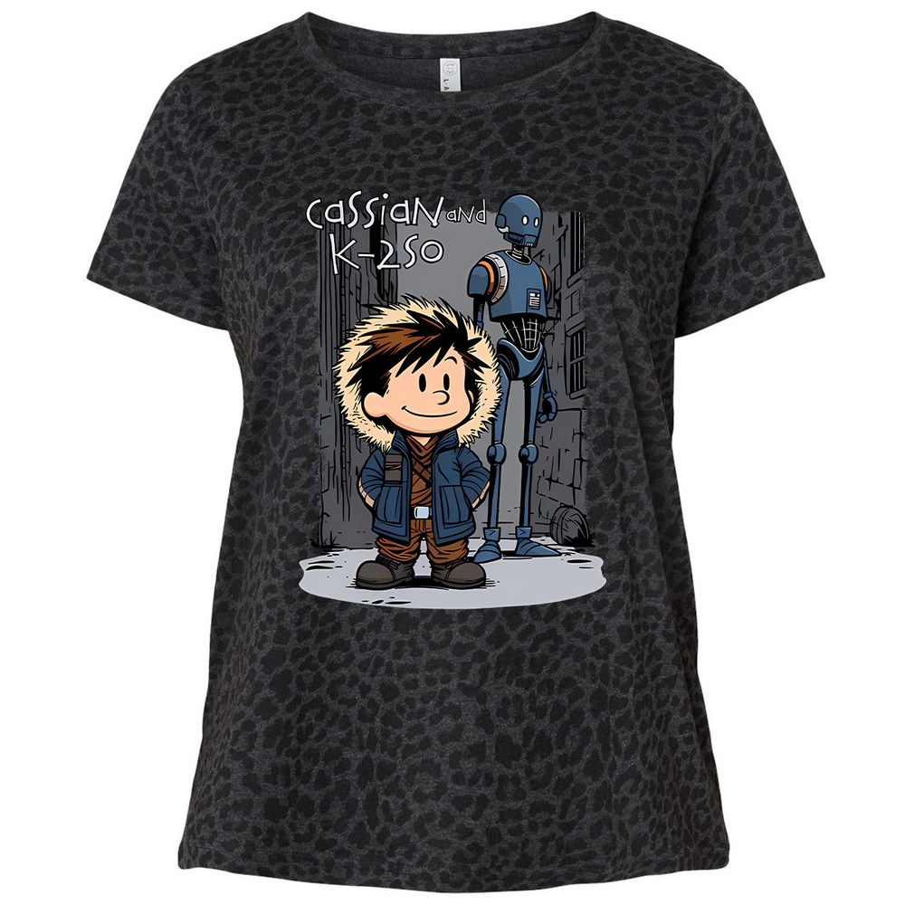 Ladies Curvy Jersey - RURYCZ3S - Black Leopard - 11