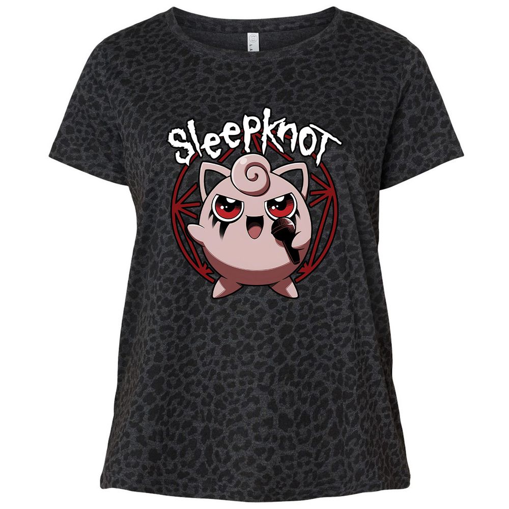 Ladies Curvy Jersey - JSAUVBV6 - Black Leopard - 11