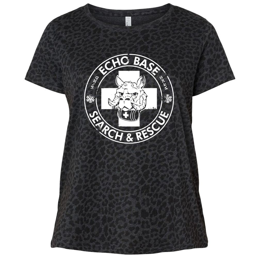 Ladies Curvy Jersey - LQ28S3P9 - Black Leopard - 11