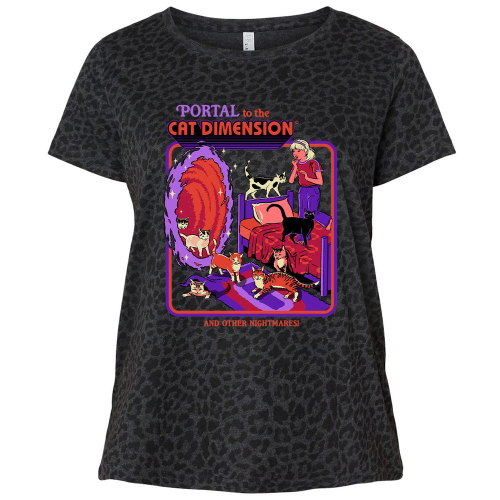 Ladies Curvy Jersey - MMS7WH2S - Black Leopard - 11