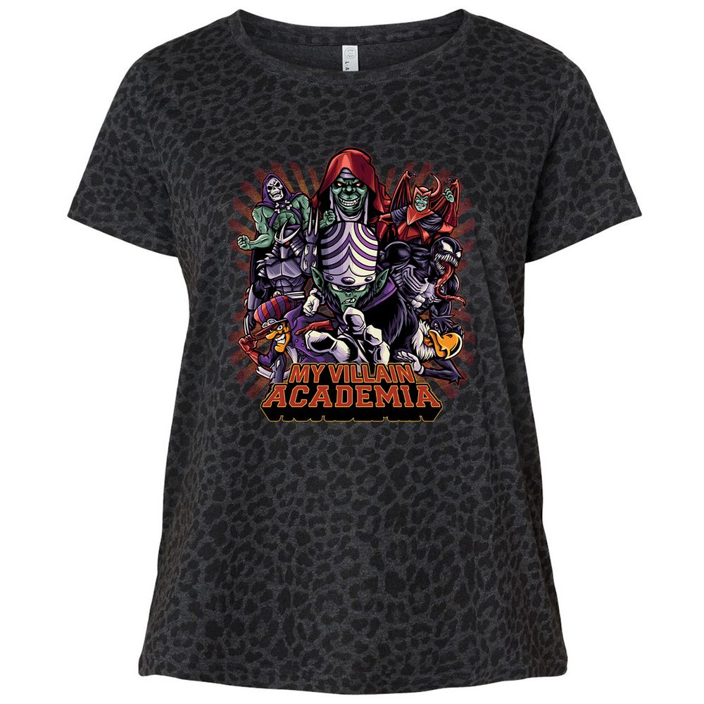 Ladies Curvy Jersey - ZM1LFW9Y - Black Leopard - 11