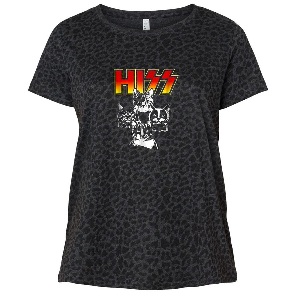 Ladies Curvy Jersey - N1PH4XQT - Black Leopard - 11