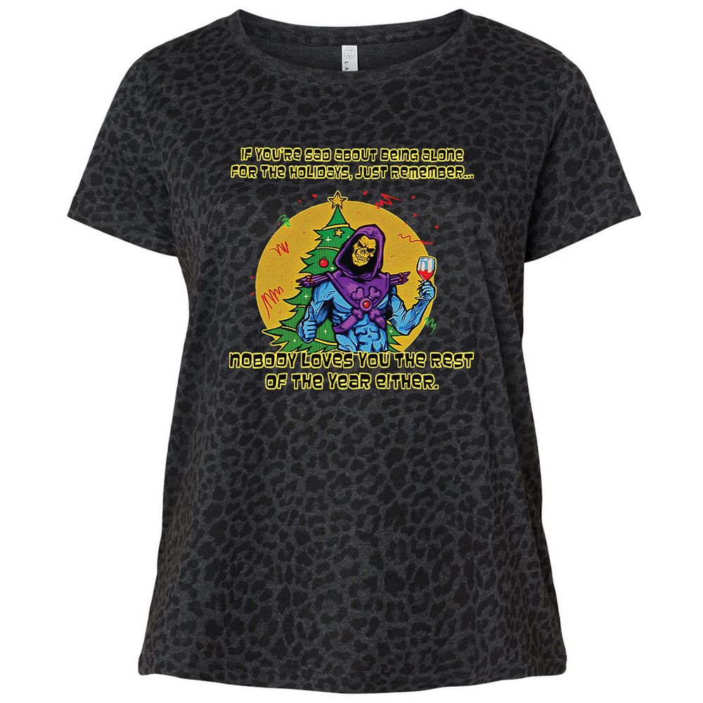 Ladies Curvy Jersey - 5XMB1QEK - Black Leopard - 11