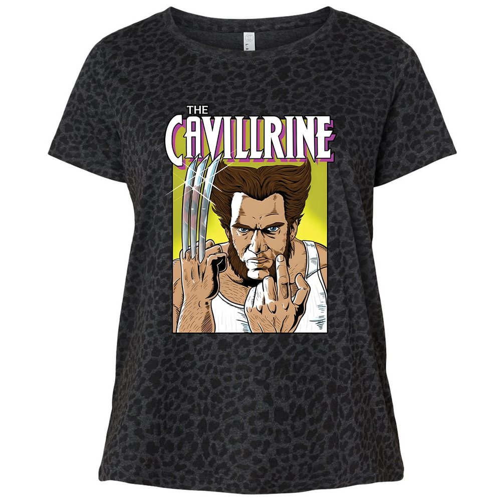 Ladies Curvy Jersey - 7HFVJBPX - Black Leopard - 11