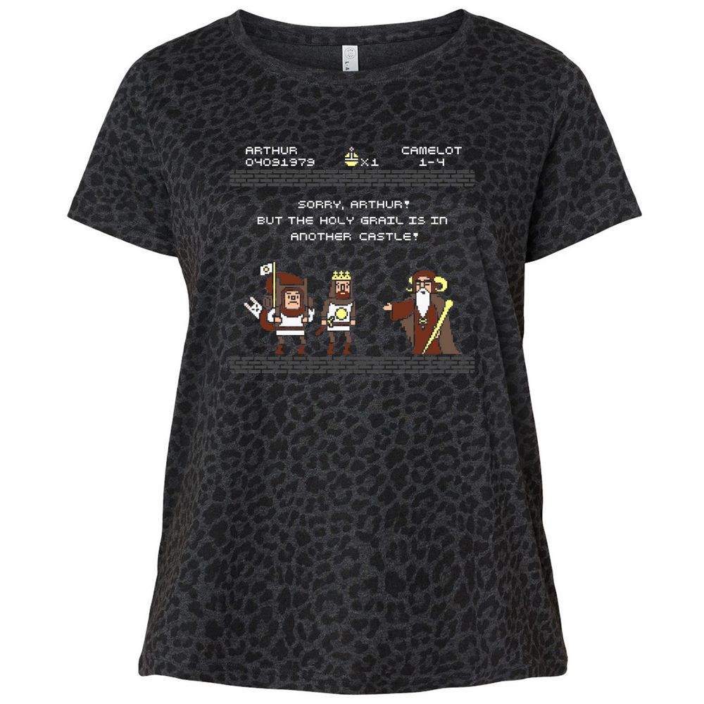 Ladies Curvy Jersey - 74FB5ZTQ - Black Leopard - 11