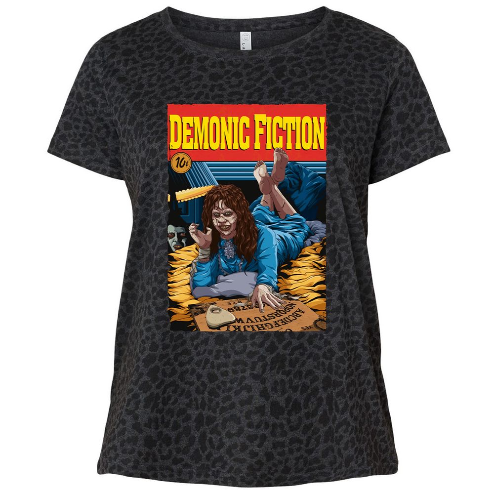 Ladies Curvy Jersey - SY3D3QL7 - Black Leopard - 11