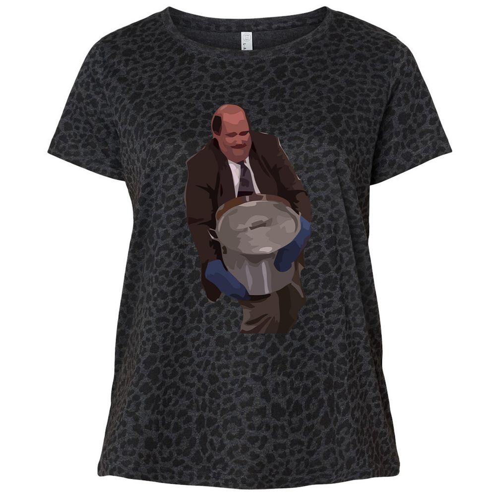 Ladies Curvy Jersey - 4QJ1G282 - Black Leopard - 11