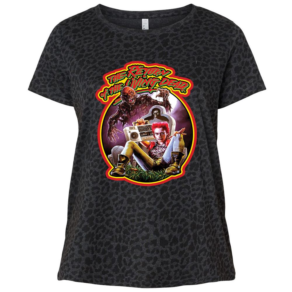 Ladies Curvy Jersey - JH8C4S5S - Black Leopard - 11