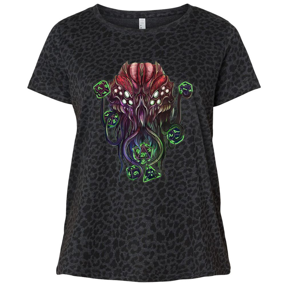 Ladies Curvy Jersey - 51BB8JHB - Black Leopard - 11