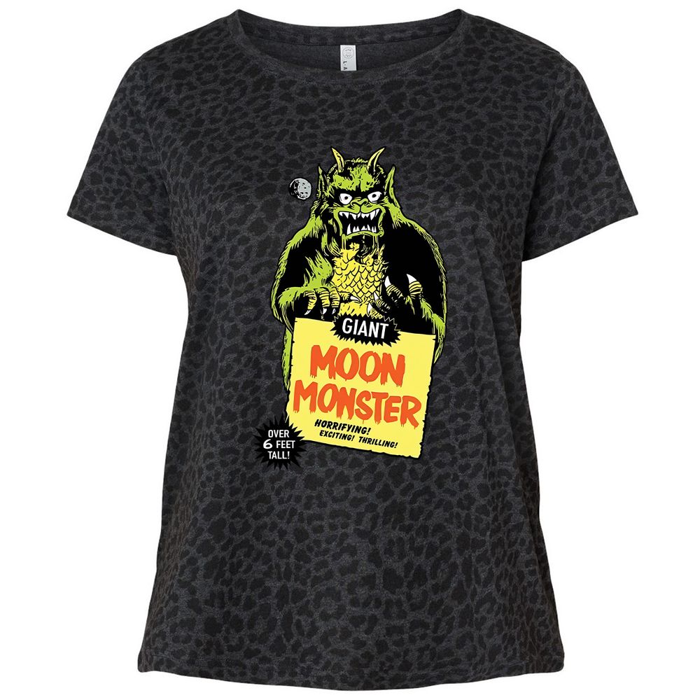 Ladies Curvy Jersey - GVA4QYRX - Black Leopard - 11