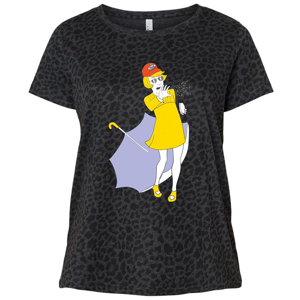 Ladies Curvy Jersey - N46RZNCU - Black Leopard - 11