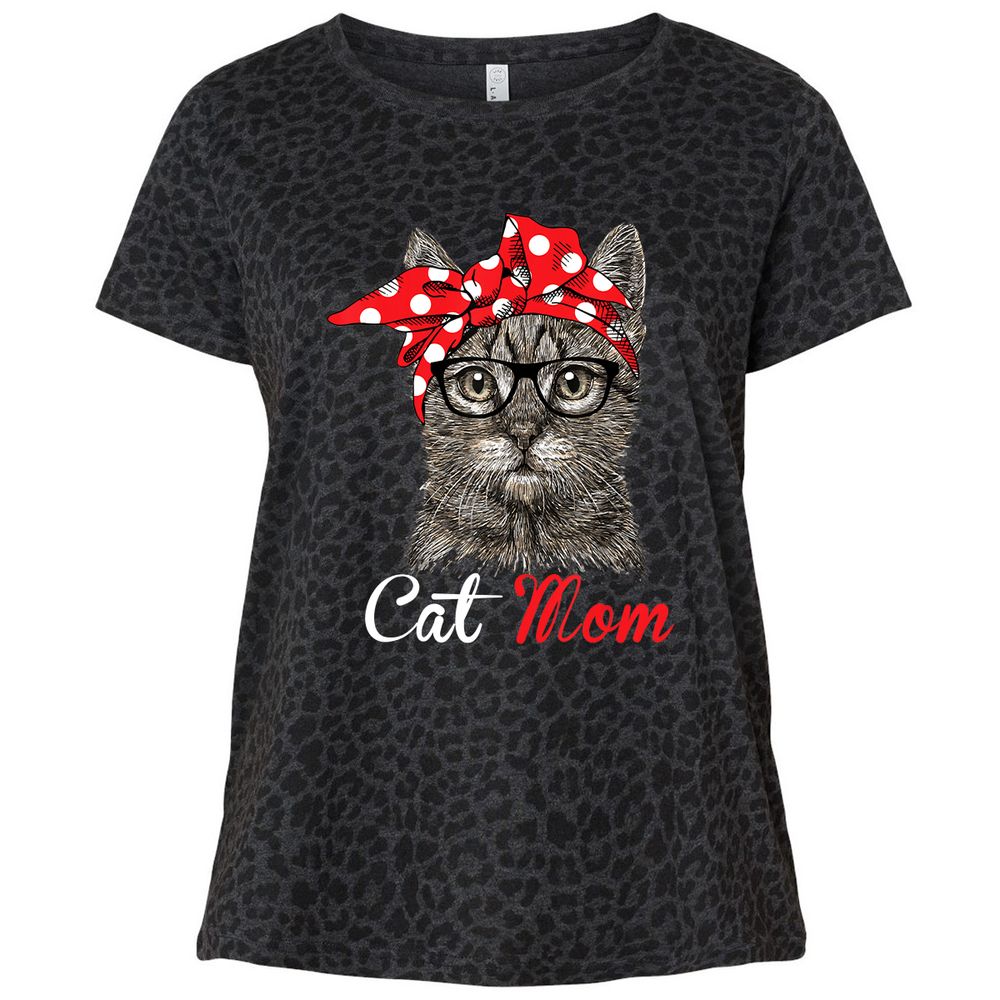 Ladies Curvy Jersey - 17TUHYF5 - Black Leopard - 11