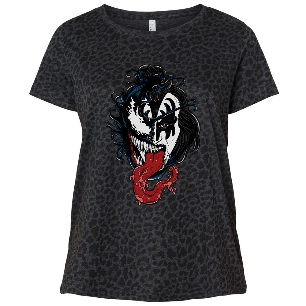 Ladies Curvy Jersey - H96SFUGC - Black Leopard - 11