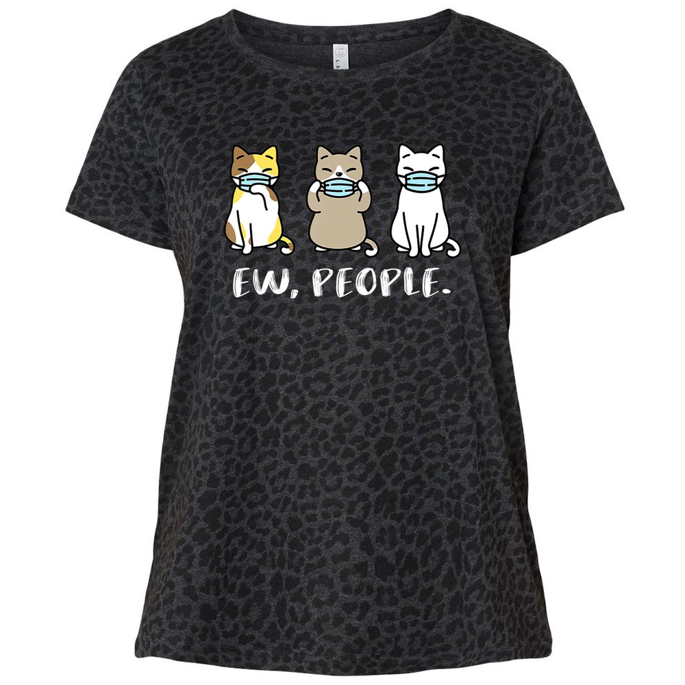 Ladies Curvy Jersey - YXT9HSV2 - Black Leopard - 11