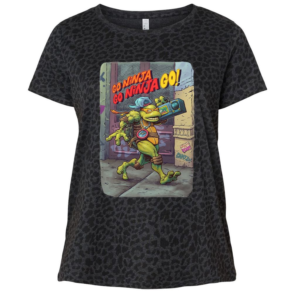 Ladies Curvy Jersey - 9BWLG1JD - Black Leopard - 11